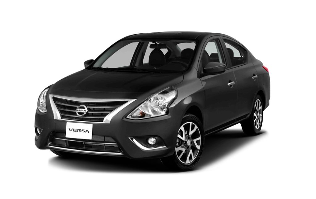 Nissan Versa negro en alquiler por Peru Rent a Car en Lima